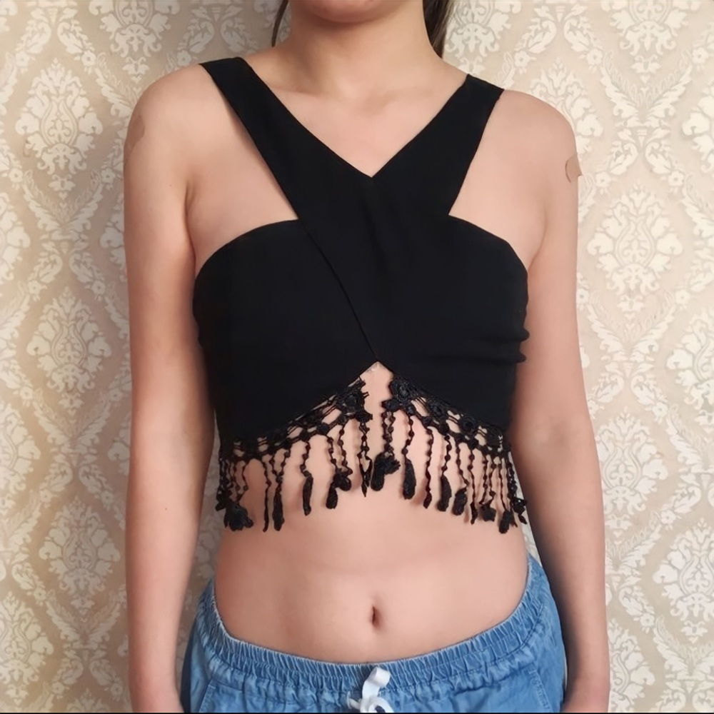 tobi tassel crop top